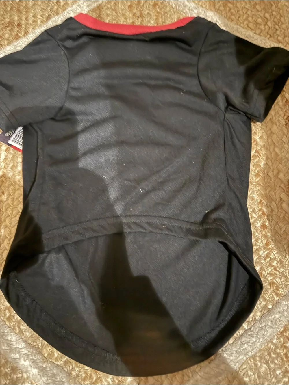 Stranger Things Dog Pet Black Red T-Shirt Size Large NWT